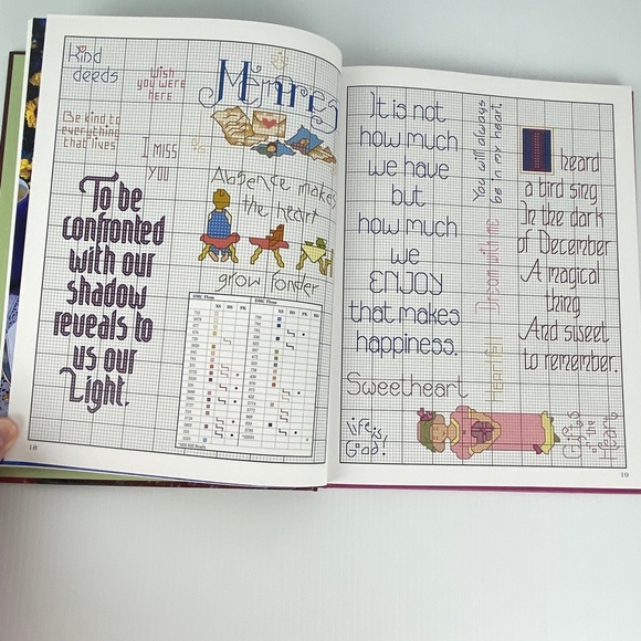 555 Little Sayings in Cross Stitch Book Craft Hardcover Patterns Instructions - Picture 9 of 13
